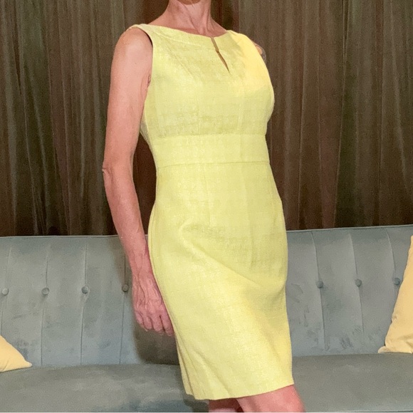 Tahari Tweed Sheath Midi Dress - Picture 6 of 8